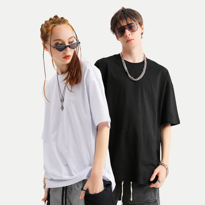 Oversized Deep Drop Shoulder Tee- Lucent White