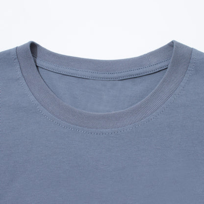 Oversized Deep Drop Shoulder Tee- Dark Gray